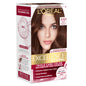 L'Oreal Paris Excellence Crème Permanent Hair Dye, Triple Care Hair Color with Hyaluronic Acid for 100% Gray Coverage, 4 Dark Brown, 1 Kit (Packaging May Vary)