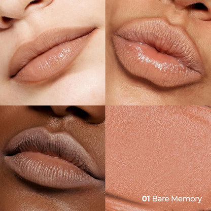Laka Lip Liner - Smooth & Blendable Soft Matte Lip Contour Pencil for Shaping & Overlining Lips | Waterproof Formula, Oil-Cleanse Off, Long-Lasting Wear | #01 Bare Memory (Warm Beige)