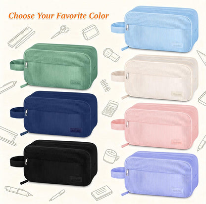 Cute Big Pencil Case Pouch Bag with Handle for Teen Girls Boy Gift