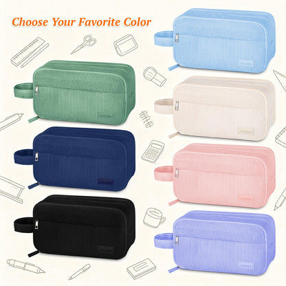 Cute Big Pencil Case Pouch Bag with Handle for Teen Girls Boy Gift