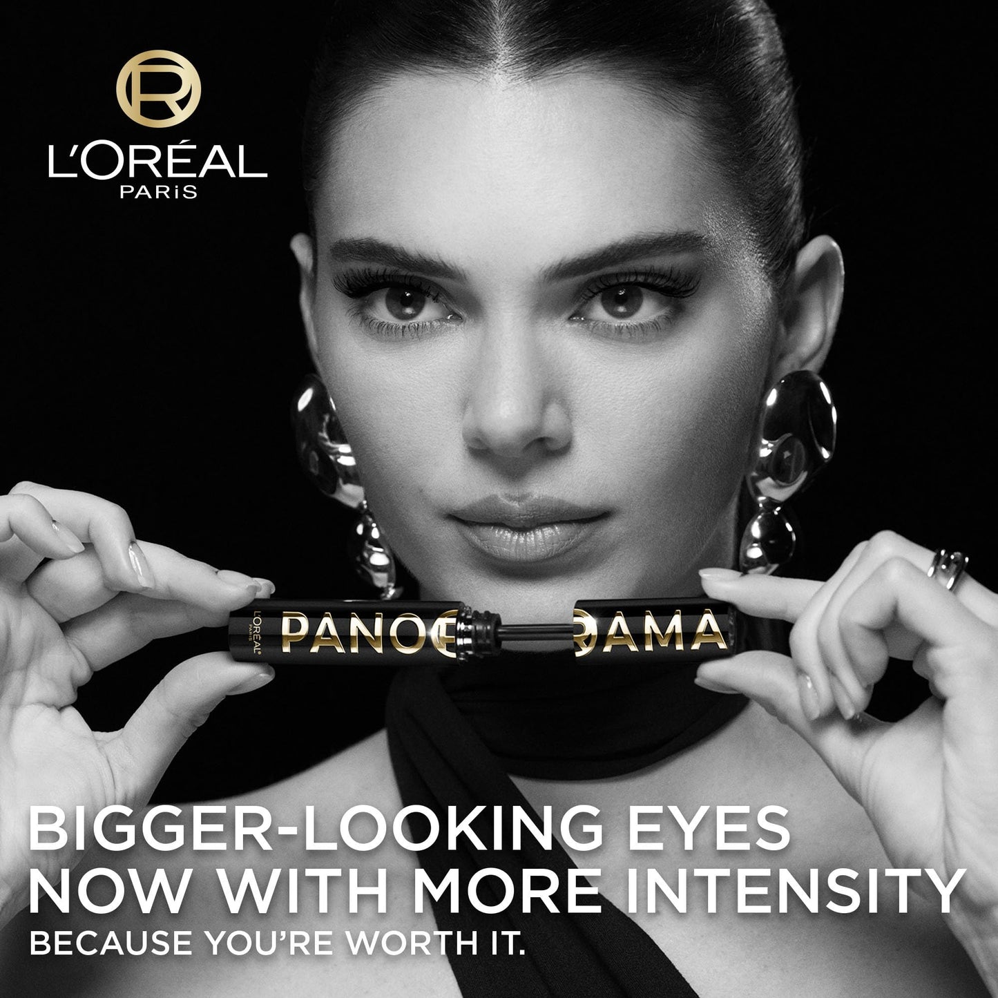 L'Oreal Paris Voluminous Panorama Chromatic Mascara, Volumizing and Lengthening Brown Mascara, Longwear, Smudge-Resistant and Washable, 705 Brown Leather