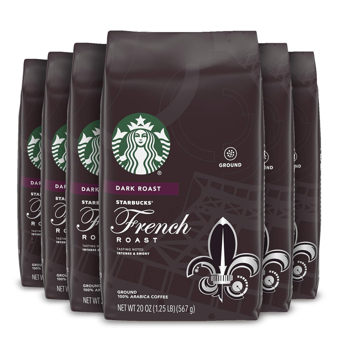 Starbucks Ground Coffee, Dark Roast Coffee, Italian Roast, 100% Arabica, 1 bag (18 oz)