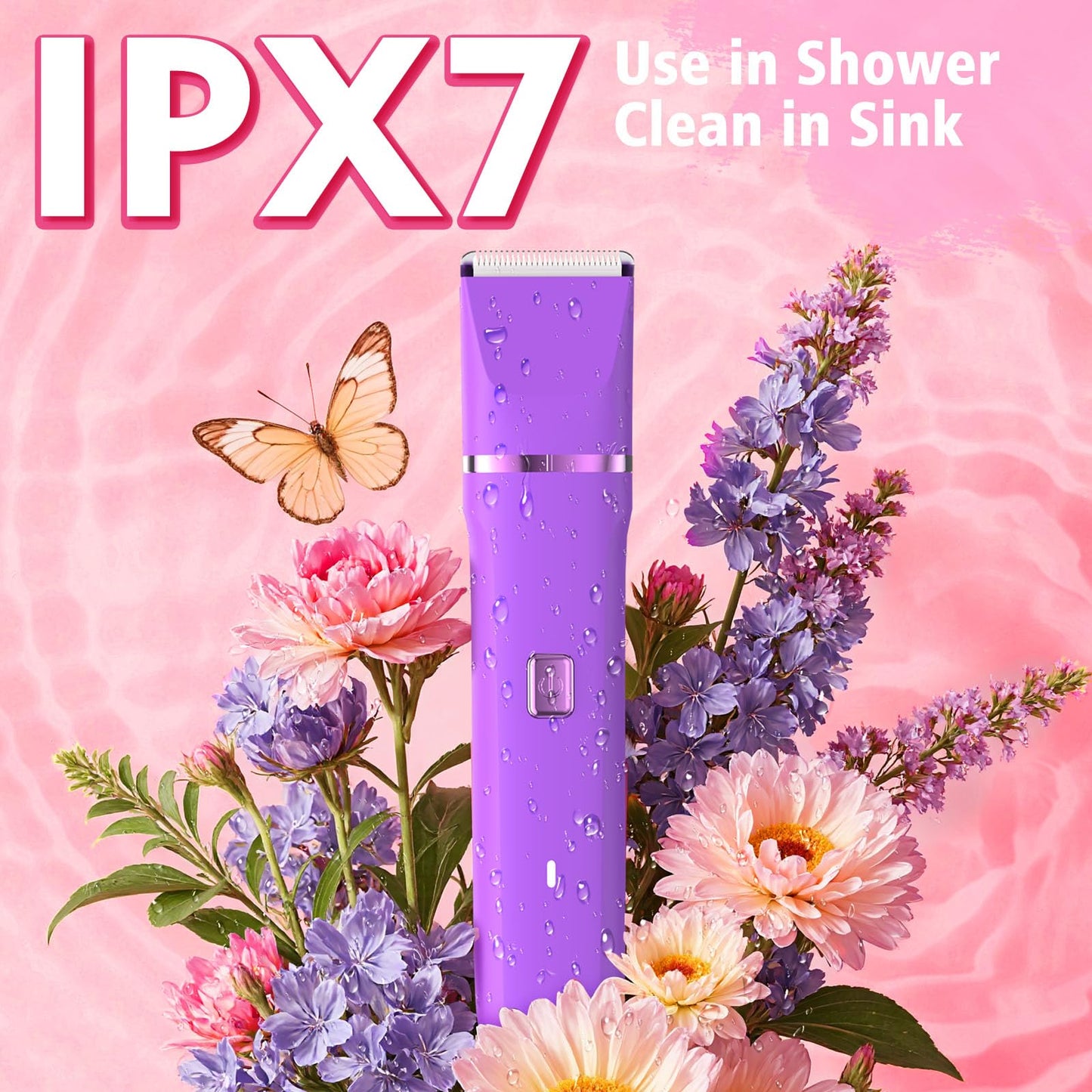 Risina 2-in-1 Bikini Trimmer for Women, Women's Electric Razor, Face Shaver