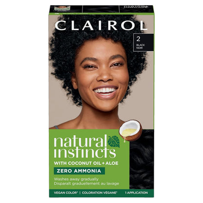 Clairol Natural Instincts Demi-Permanent Hair Dye, 4 Dark Brown | 1 Pack
