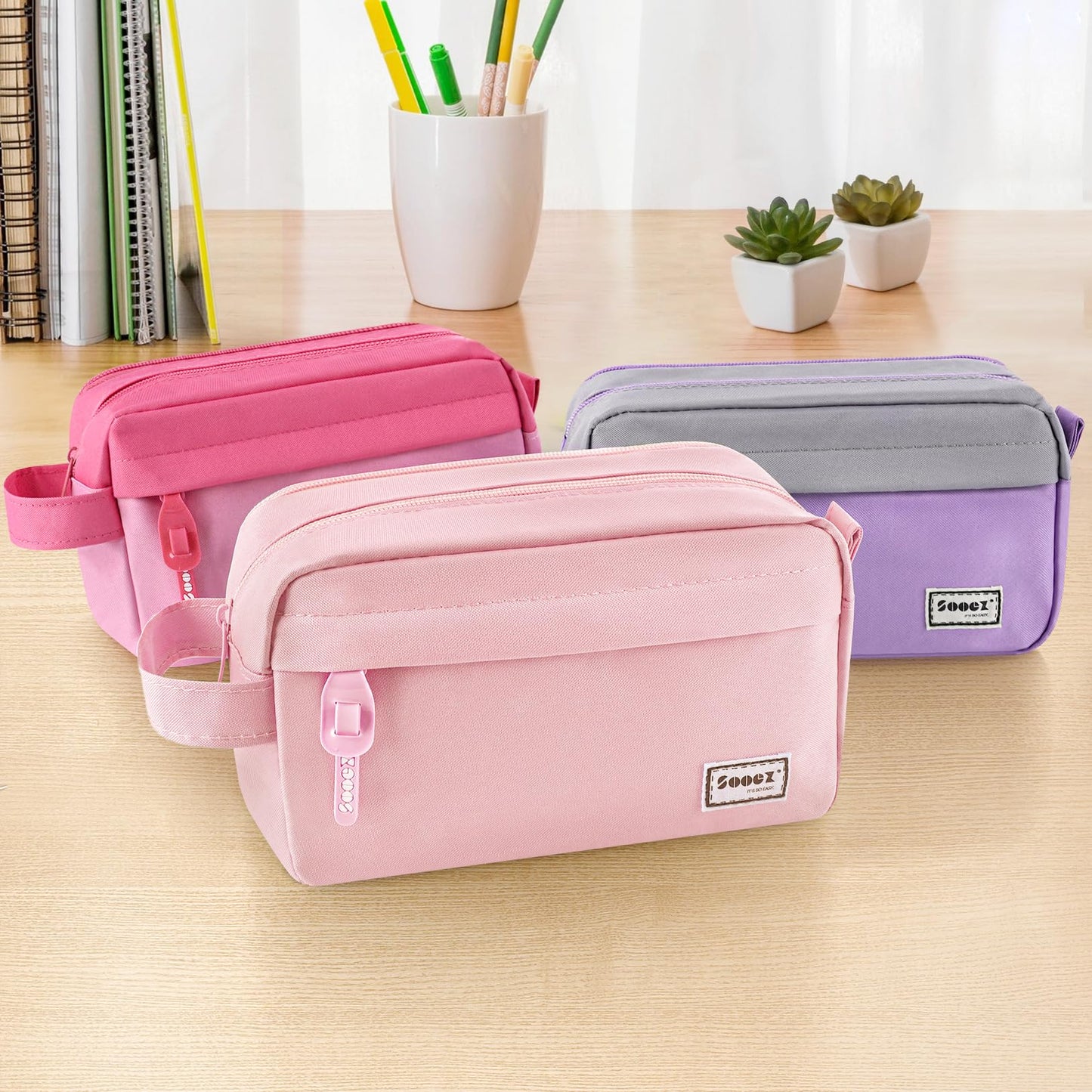 Sooez Original High Capacity Pencil Case, Big Pencil Bag Pouch Organizer