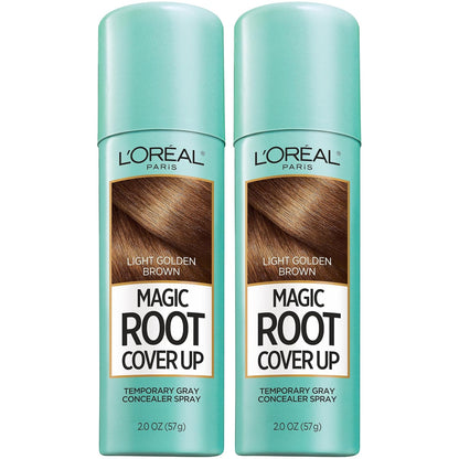 L'Oreal Paris Magic Root Cover Up Gray Hair Spray, 100% Gray Hair Coverage with Buildable, Lightweight, Transfer-Resistant, and Temporary Formula, Ammonia-Free, Dark Blonde, 2 oz (1 Count)