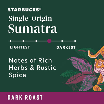 Starbucks Ground Coffee, Dark Roast Coffee, Italian Roast, 100% Arabica, 1 bag (18 oz)