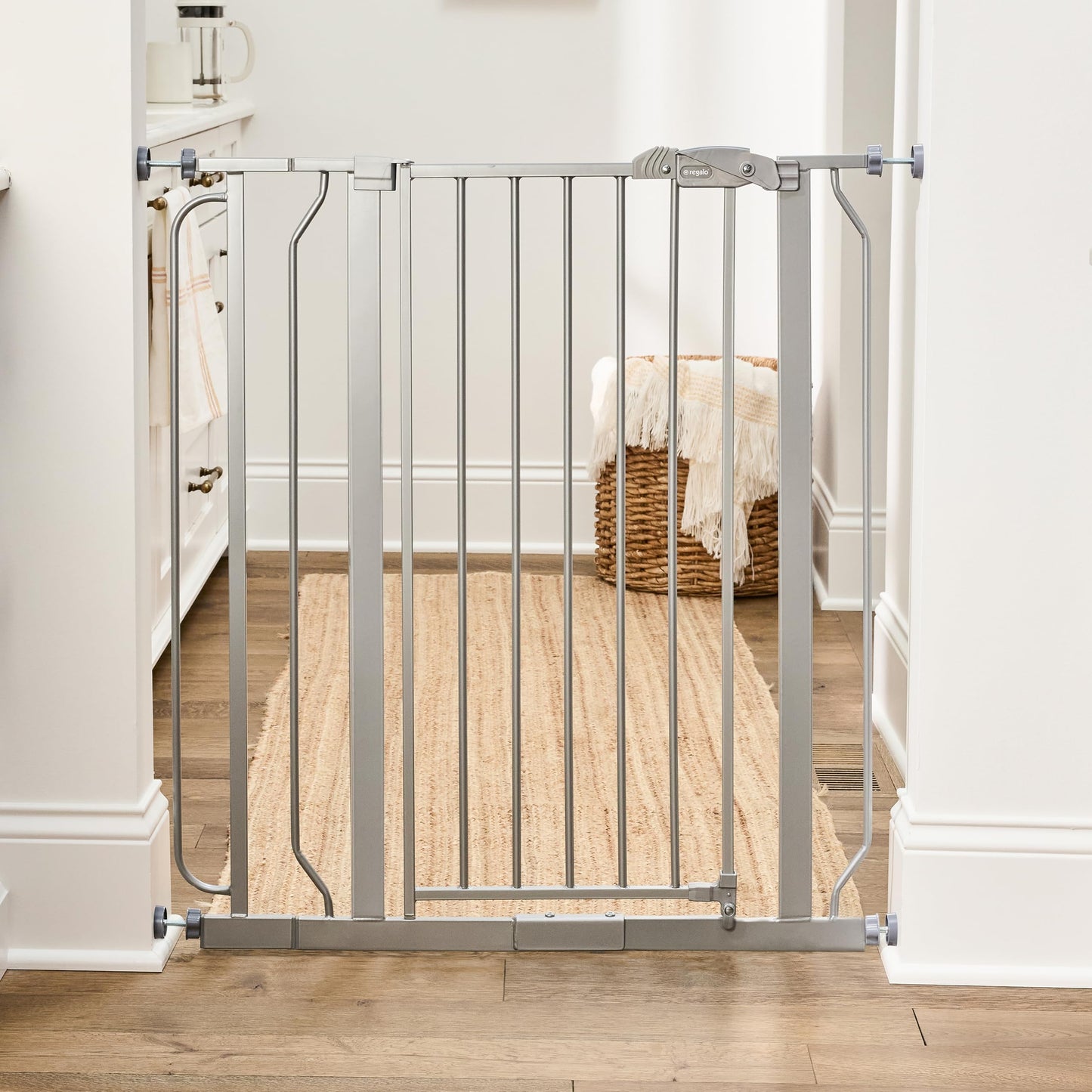 Regalo Safety 29"-38.5" Easy Step Baby Gate, Bottom of Stairs & Doorways