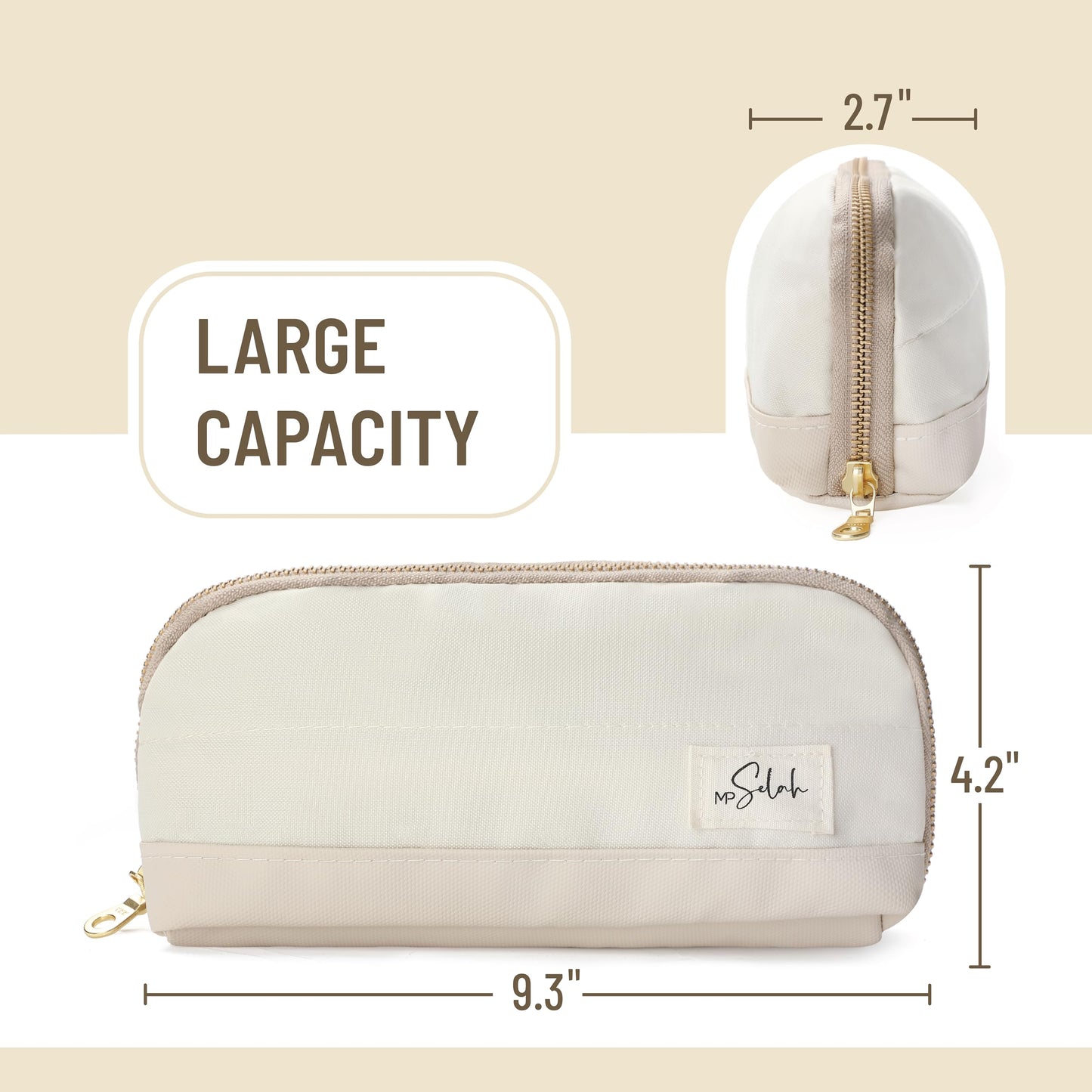 Mr. Pen- Wide-Opening Pencil Case, Triangle Design