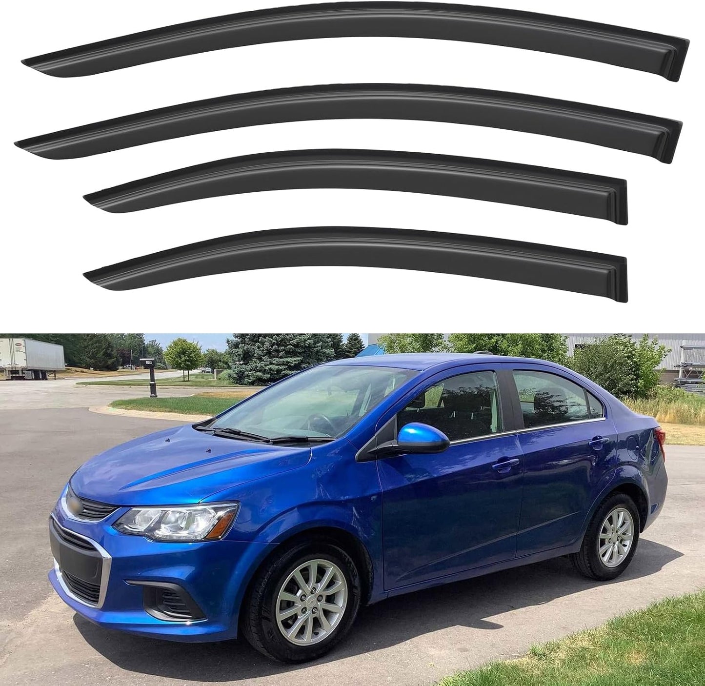 Window Visors Rain Guards for 2020-2025 Nissan Sentra