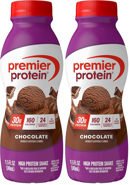 Premier Protein 30g High Protein Shake, Chocolate, 12 Pack