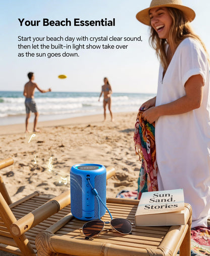 Portable Bluetooth Speaker Beach Essentials: IPX5 Waterproof for Outdoor