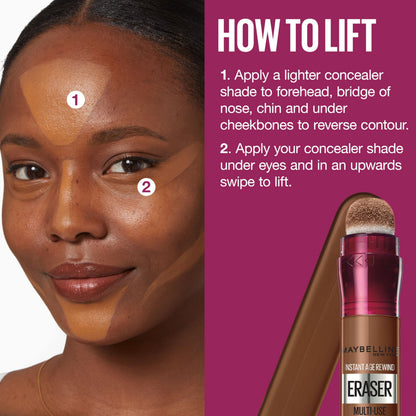 Maybelline Instant Age Rewind Eraser Dark Circles Treatment Multi-Use Concealer, 110, 1 Count (Packaging May Vary)