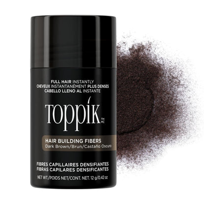 Toppik Hair Building Fibers, Fill In Fine or Thinning Hair Instantly Thicker, Fuller Looking Hair 9 Shades,4 size options