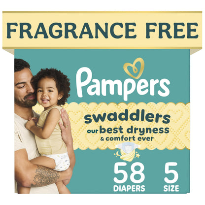 Pampers Swaddlers Baby Diapers, Size 5, 132 Count