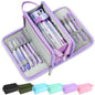 Sooez Large Pencil Case, Pencil Pouch, Pencil Bag, Pencil Box, Pink & Plaid