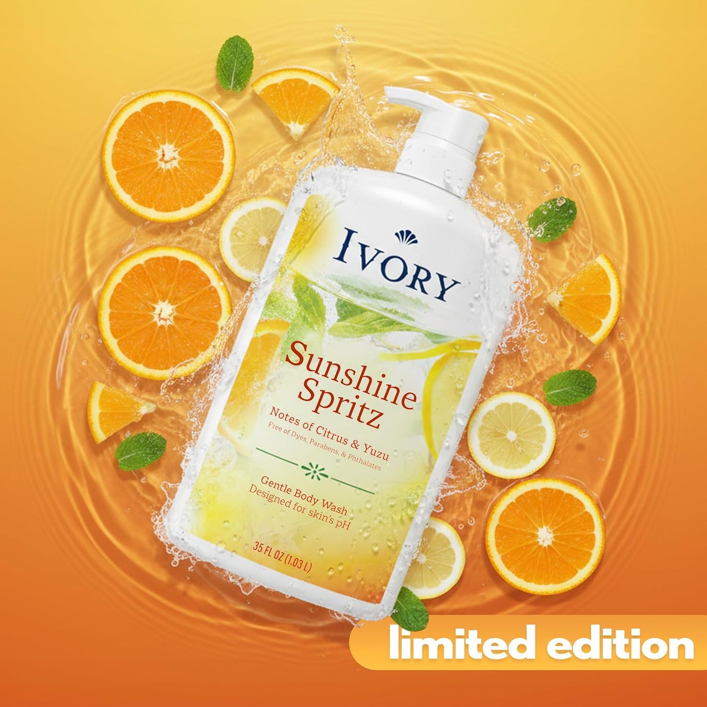 Ivory Body Wash Designed for the Whole Family, Jojoba Scent, 35 oz