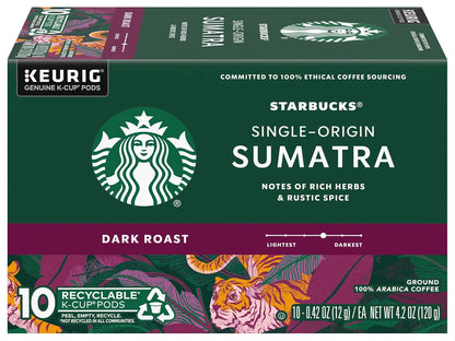 Starbucks K-Cup Coffee Pods, Dark Roast Hot or Iced Coffee, French Roast, 96 Keurig Pods