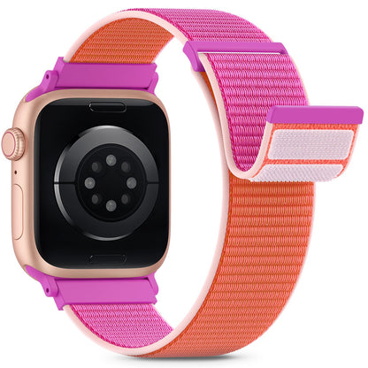 Nylon Loop Sport Band Compatible with Apple Watch Bands 38mm 40mm 41mm 42mm for Women Men, iWatch Wrist Straps for Se, Series 11 10 9 8 7, Breathable, Soft Band Ideal for Outdoor