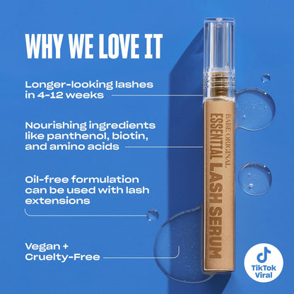 Babe Original Lash Serum - Fuller & Longer Looking Eyelashes, Advanced Lash Enhancing Treatment for Natural Lashes, Extensions & Eyebrows, Vegan & Cruelty-Free