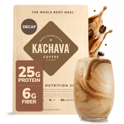 Ka’Chava Whole Body Meal Shake Chai 2 lb – Vegan Protein Powder with 85+ Superfoods & Greens – Plant-Based Meal Replacement with Probiotics & Digestive Enzymes – Gluten & Dairy Free (15 Servings)