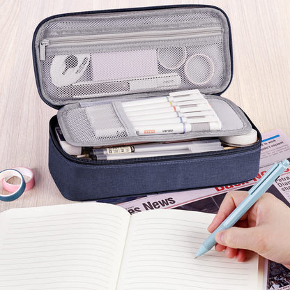 WEMATE Pencil Case, Large Storage Organizer, Makeup Bag, Teacher Must - have, Big Pencil Pouch, Marker Case for College