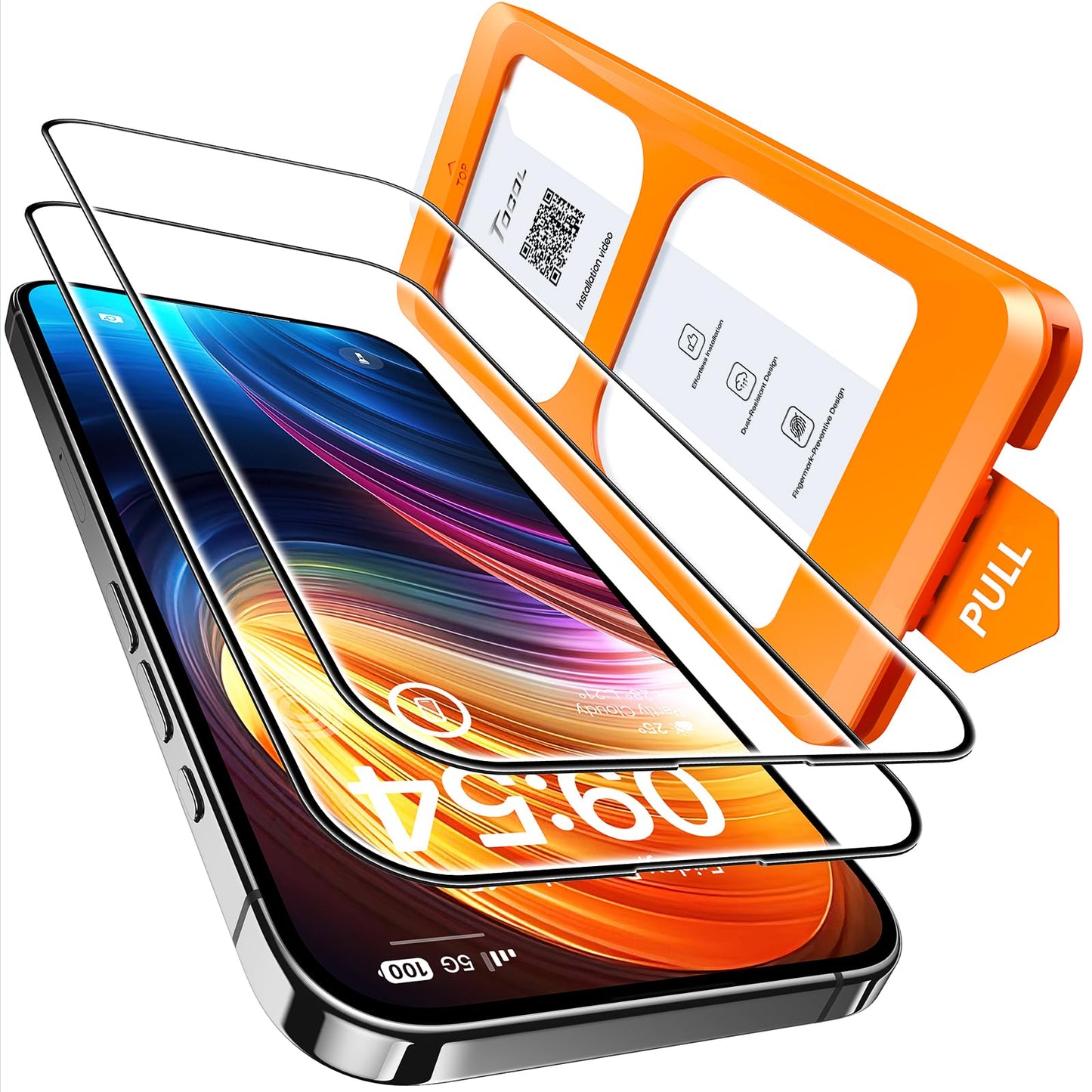 TOCOL for iPhone 17 Pro Max Screen Protector, Clear