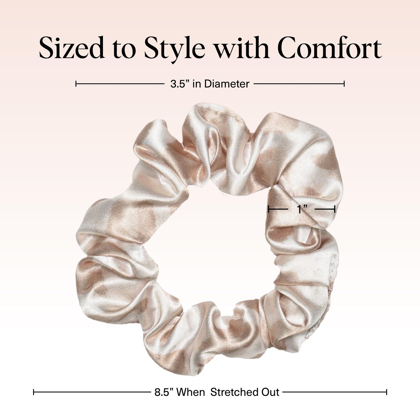 Kitsch Ultra-Petite Satin Scrunchies for Women - Eucalyptus, 6pcs