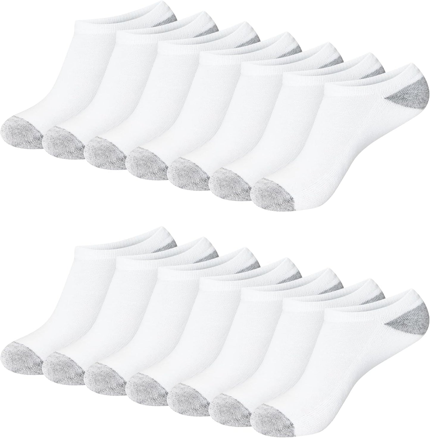 Hanes Women's Crew, Ankle, and No-Show Moisture-Wicking Cushioned Athletic Socks (14 Pack)