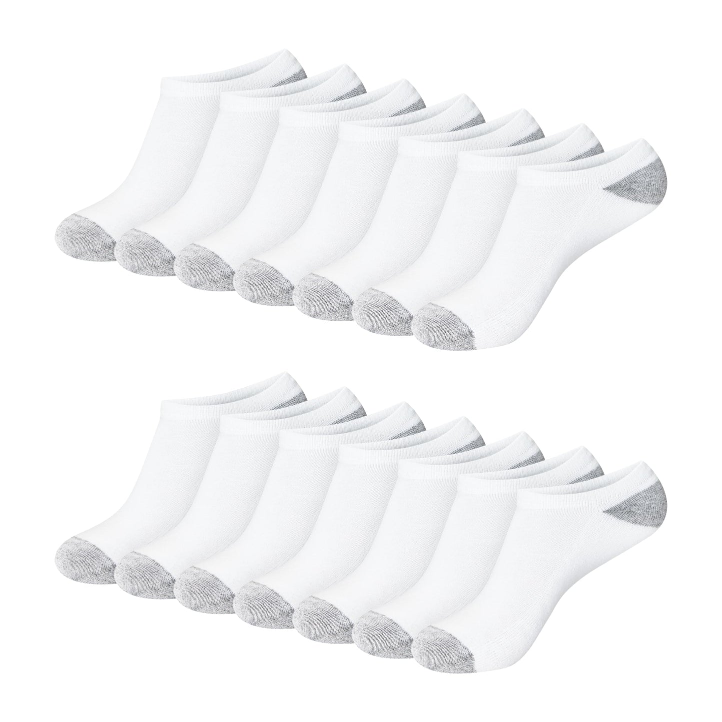 Hanes Women's Crew, Ankle, and No-Show Moisture-Wicking Cushioned Athletic Socks (14 Pack)