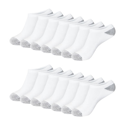 Hanes Women's Crew, Ankle, and No-Show Moisture-Wicking Cushioned Athletic Socks (14 Pack)