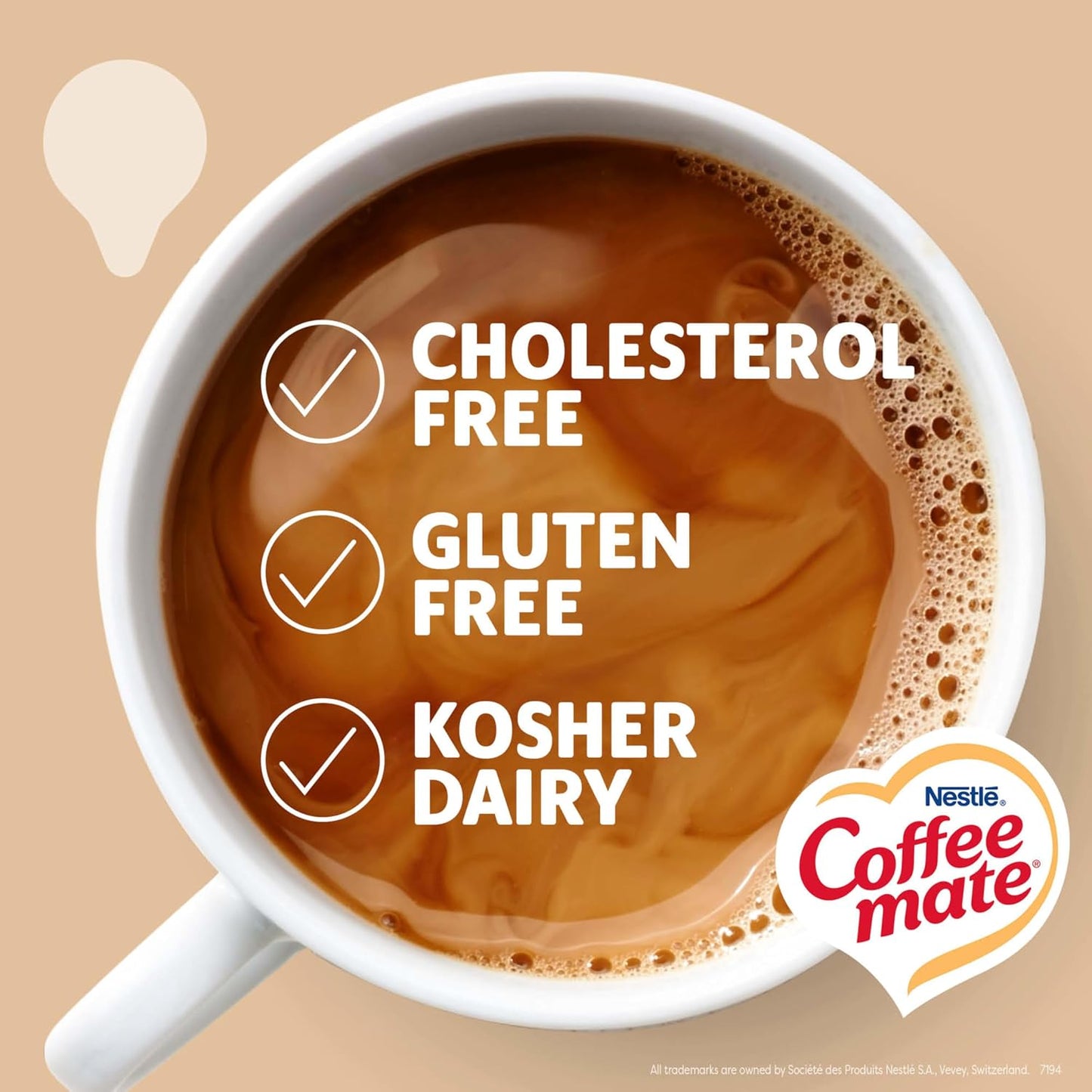 Nestle Coffee mate Original Non-Dairy Creamer Singles, 0.375 oz, 180-Pack