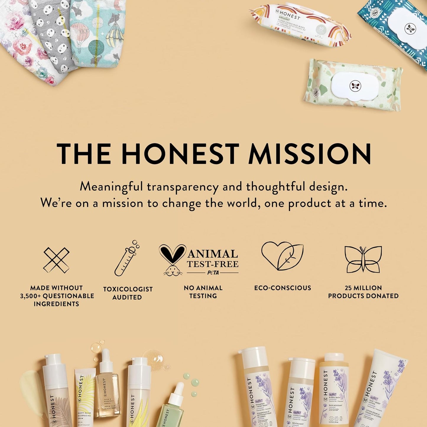 The Honest Company Multi-Use Baby Wipes, Pattern Play, 720 Count