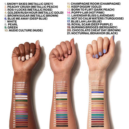 wet n wild Color Icon Cream Eyeliner Eyeshadow Multi-Stick, Moisturizing, Nourishing Velvety Cream-to-Powder Buildable & Blendable Formula, Cruelty-Free & Vegan - Brown Sugar