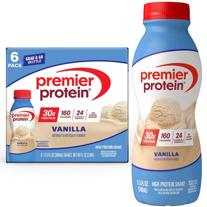 Premier Protein 30g High Protein Shake, Chocolate, 12 Pack