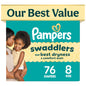 Pampers Swaddlers Baby Diapers, Size 5, 132 Count