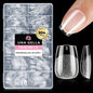 UNA GELLA 504Pcs Medium Pointed Almond Nail Tips, X-Soft Almond Gel Nails