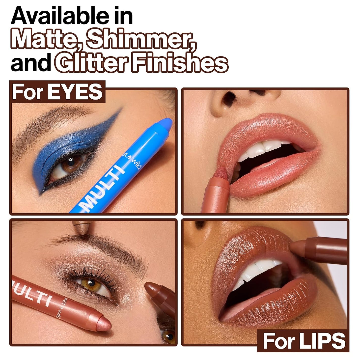 wet n wild Color Icon Cream Eyeliner Eyeshadow Multi-Stick, Moisturizing, Nourishing Velvety Cream-to-Powder Buildable & Blendable Formula, Cruelty-Free & Vegan - Brown Sugar