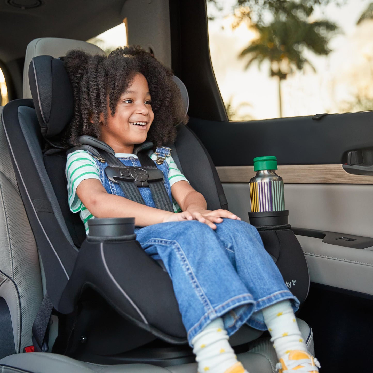 Safety 1st Grow and Go All-in-One Convertible Car Seat, Rear Facing, 5-40 lbs, Forward Facing (30–65 lbs), High Back Booster Seat 40-100 pounds, Alaskan Blue