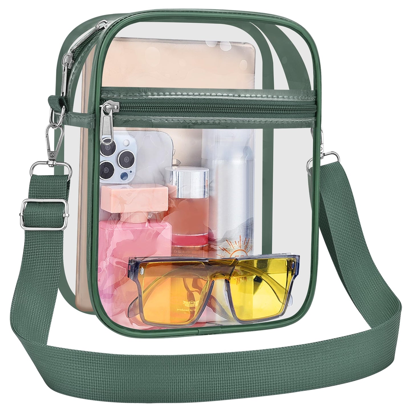 USPECLARE Clear Purse for Stadium Events Transparent Messenger Bag