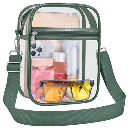 USPECLARE Clear Purse for Stadium Events Transparent Messenger Bag