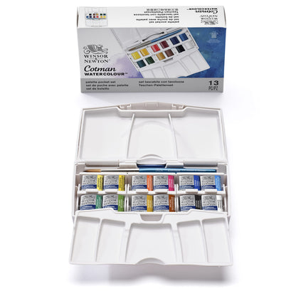 Winsor & Newton Cotman Watercolor Paint Set, Sketchers' Pocket Set