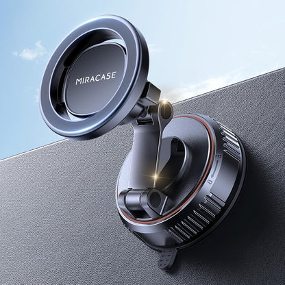 Miracase for MagSafe Car Mount[3800gf Strong Magnet & 90+LBS Suction Base]Magnetic Phone Holders for Your Car, 360° Adjustable Dashboard &Windshield Mount with Adhesive Suction Cup for All Smartphones