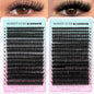 Lash Clusters Wispy 100D Eyelash Clusters 10-18mm Fluff Cluster Eyelash Extensions D Curl No Plastic Feel Individual Lashes Extension 204 Pcs Versatile False Eyelashes Clusters