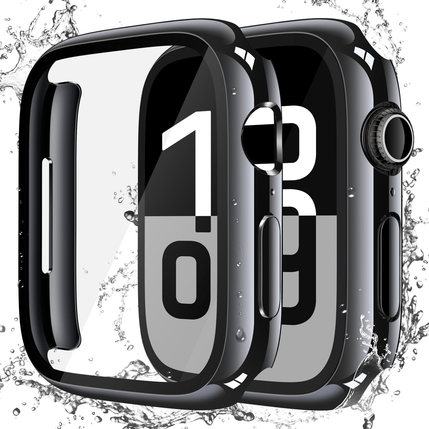 Misxi 2-Pack Waterproof Case for 46mm Apple Watch Series 11/10