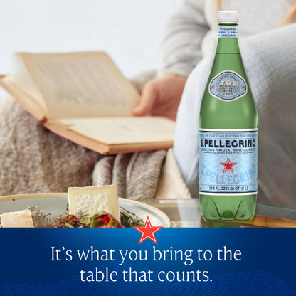 S.Pellegrino Sparkling Natural Mineral Water, Plastic Bottles, 16.9 Fl Oz (Pack of 12)