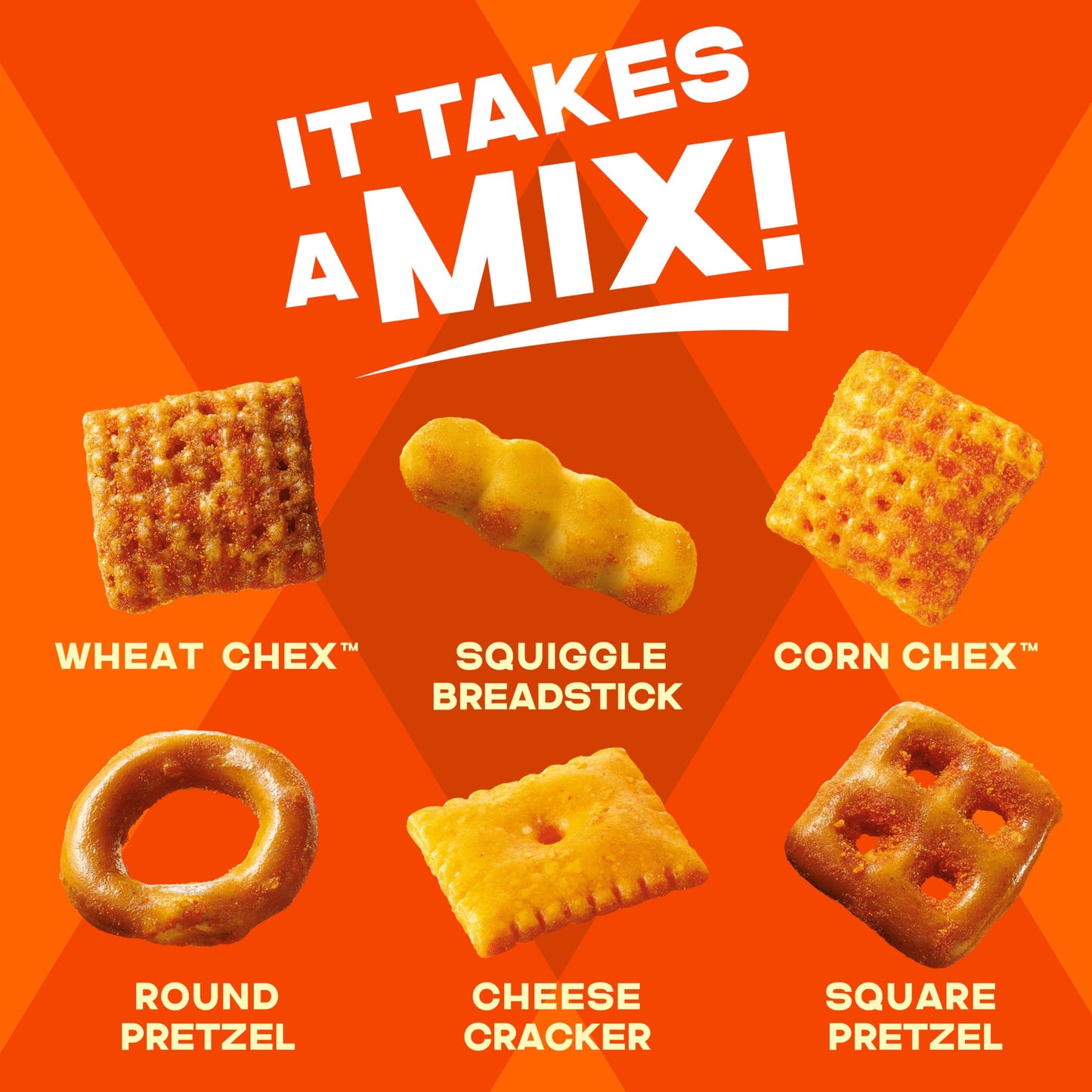 Chex Mix Bold Garlic & Herb Snack Mix, Resealable Tub, 20 oz