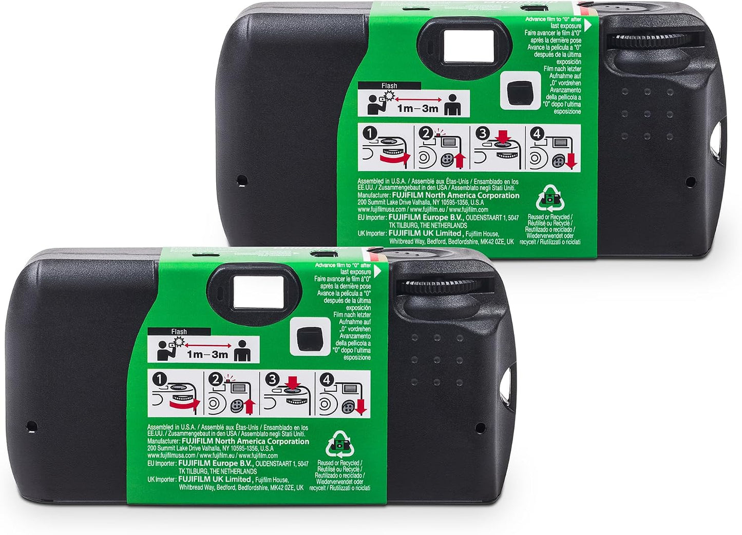 Fujifilm QuickSnap Flash 400 One-Time-Use Camera - 2 Pack