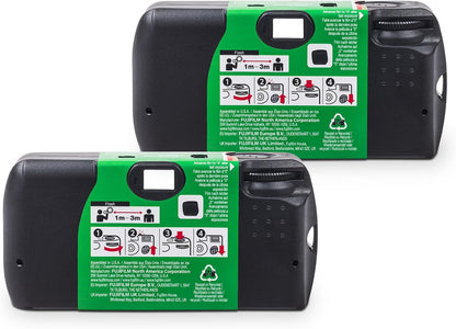 Fujifilm QuickSnap Flash 400 One-Time-Use Camera - 2 Pack