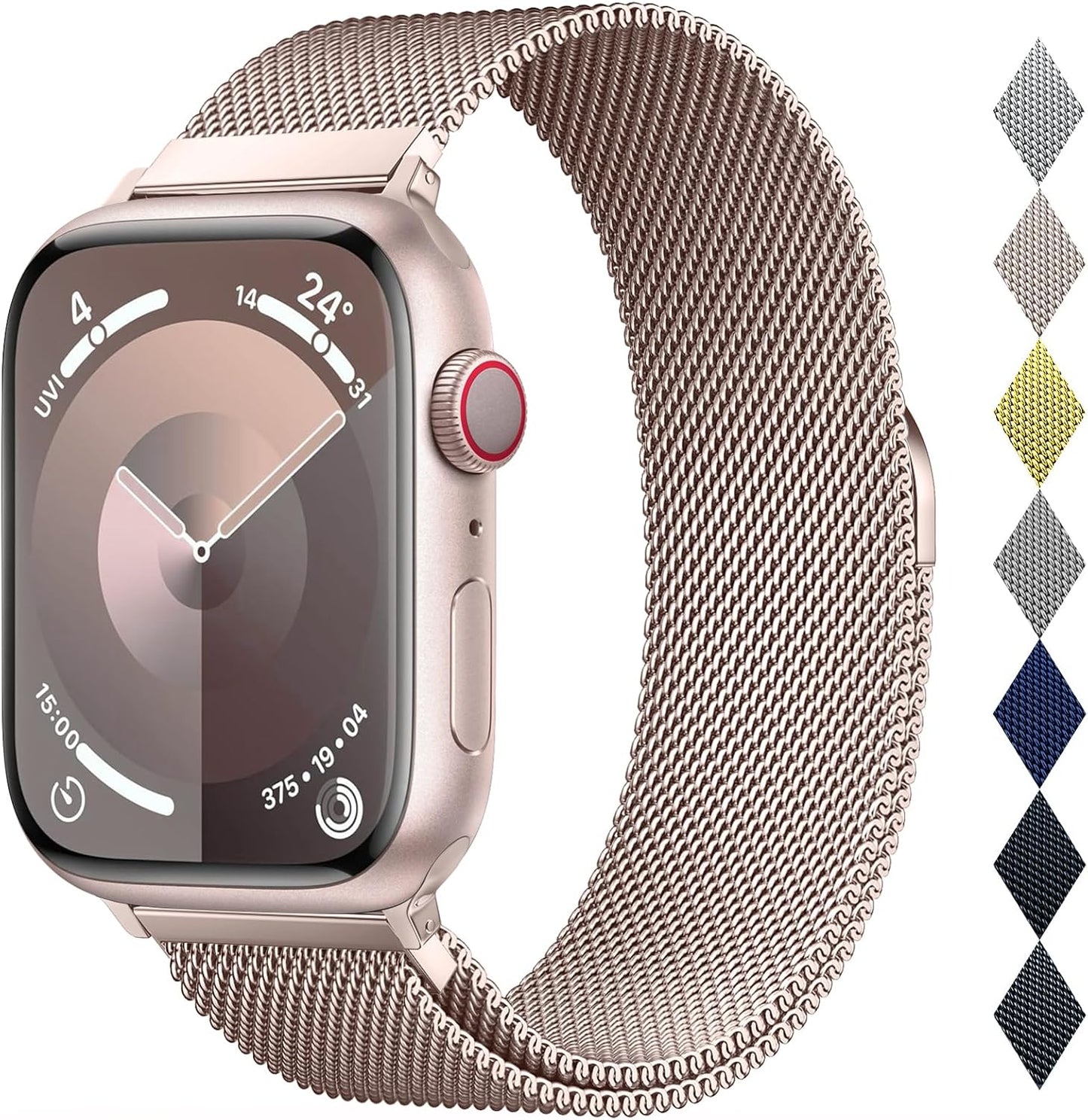 Original Milanese Loop Compatible with Apple Watch Bands for Women & Men
